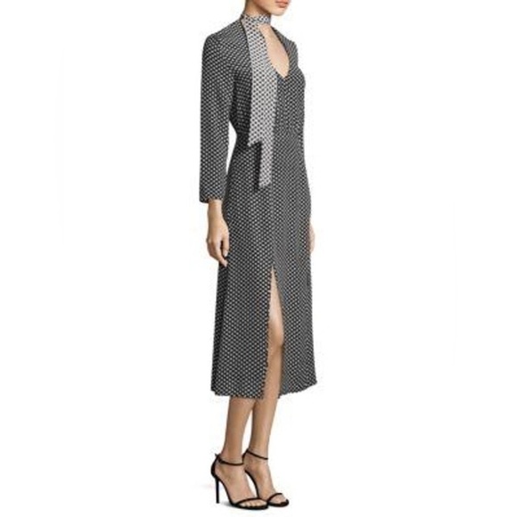Rixo London Stella Mini Star Midi Silk Dress size Large - Picture 1 of 9